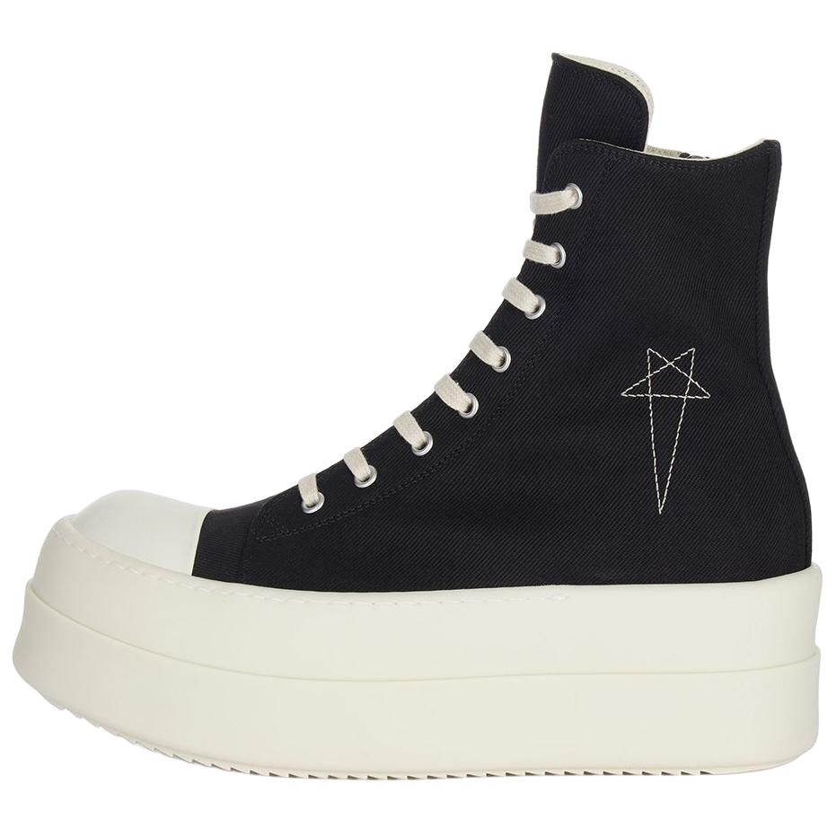 Rick Owens DRKSHDW Высокие парусиновые туфли мужские черные
Rick Owens DRKSHDW Высокие парусиновые туфли мужские черные