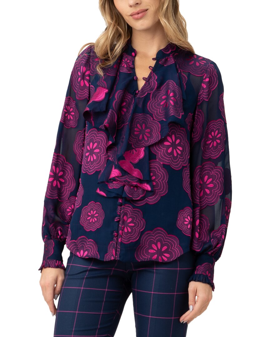 Топ из смесового шелка Trina Turk St. Marks, синий
Топ из смесового шелка Trina Turk St. Marks, синий