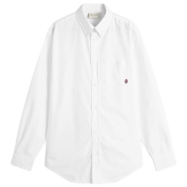 Рубашка из хлопка Оксфорд Drôle De Monsieur, белый
Рубашка из хлопка Оксфорд Drôle De Monsieur, белый