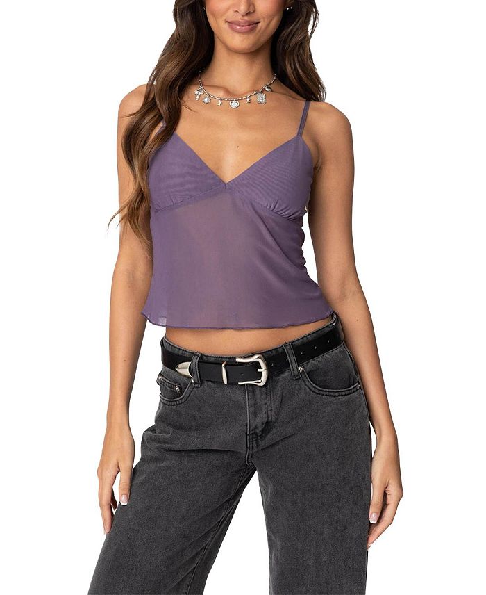 Прозрачная сетчатая майка Serafina Edikted, фиолетовый
Прозрачная сетчатая майка Serafina Edikted, фиолетовый