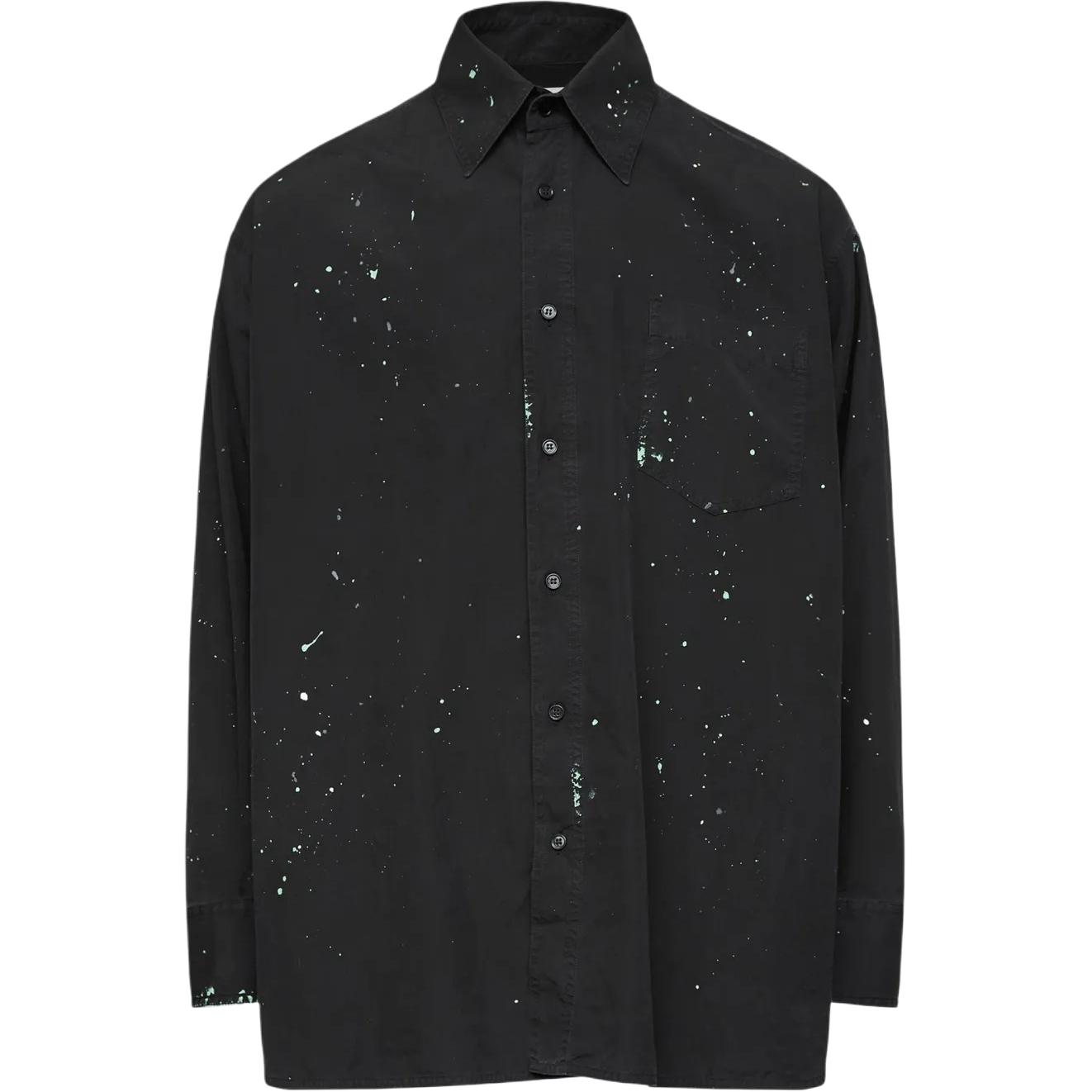 Рубашка с эффектом брызг краски MM6 Maison Margiela, черный
Рубашка с эффектом брызг краски MM6 Maison Margiela, черный