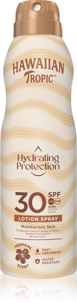Увлажняющий защитный лосьон-спрей SPF 30 Hawaiian Tropic, 177 мл
Увлажняющий защитный лосьон-спрей SPF 30 Hawaiian Tropic, 177 мл