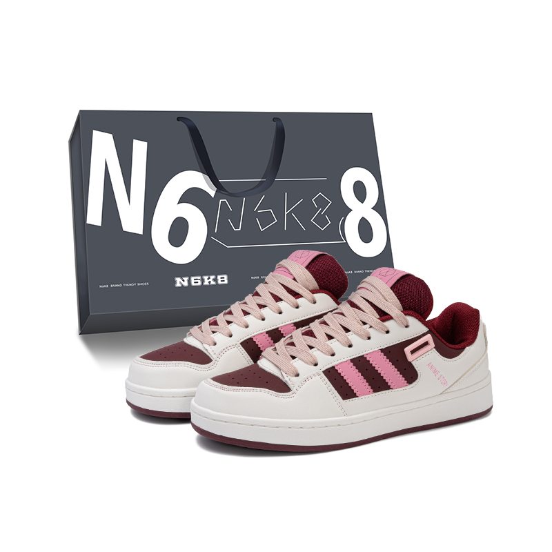 N6K8 Антискользящие износостойкие низкие скейтерские кроссовки унисекс марсала, цвет Maroon
N6K8 Антискользящие износостойкие низкие скейтерские кроссовки унисекс марсала, цвет Maroon