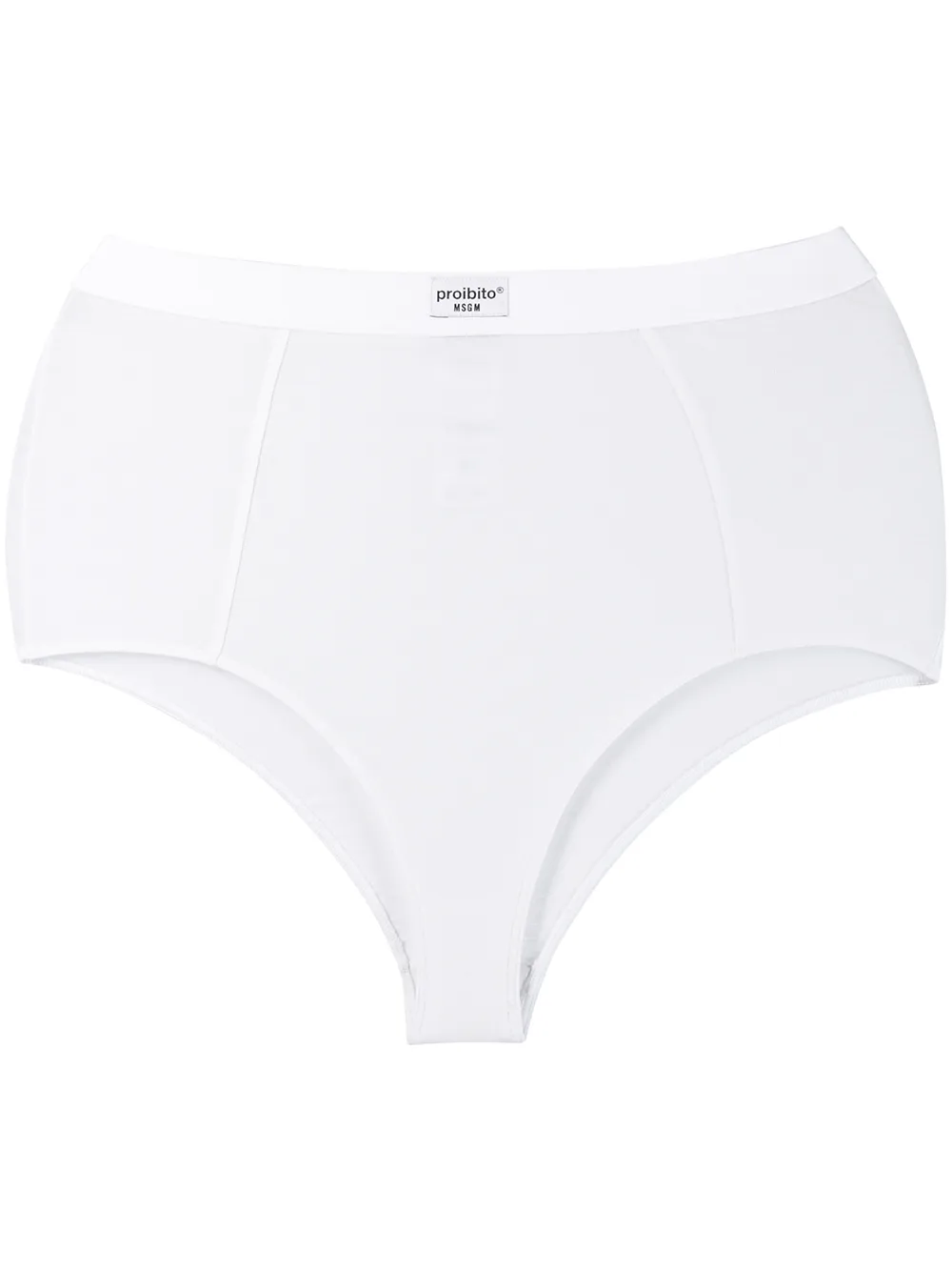 Трусы-брифы с завышенной талией MSGM, белый 
Трусы-брифы с завышенной талией MSGM, белый