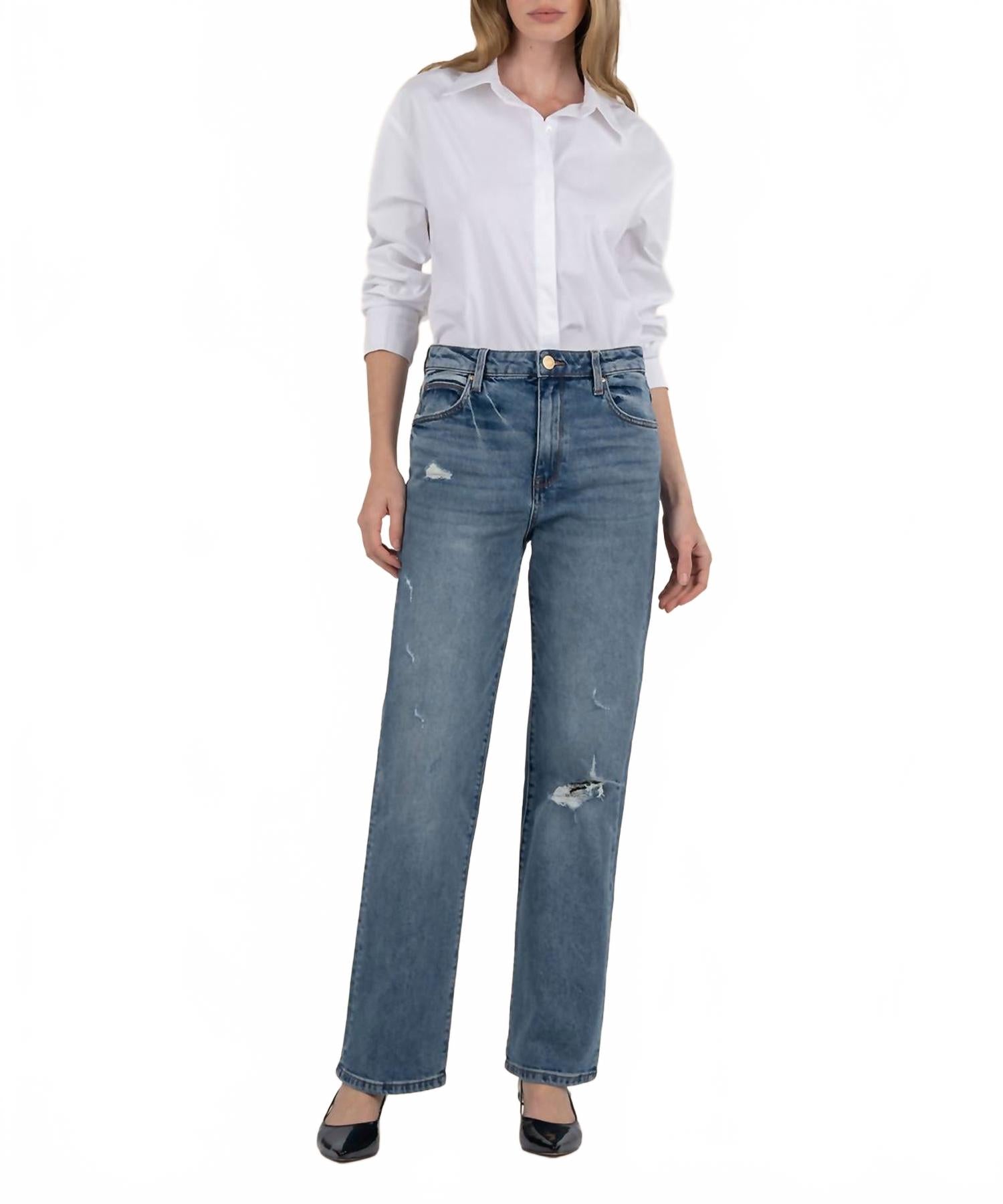 Джинсы с высокой посадкой и широкими штанинами KUT FROM THE KLOTH, Denim
Джинсы с высокой посадкой и широкими штанинами KUT FROM THE KLOTH, Denim