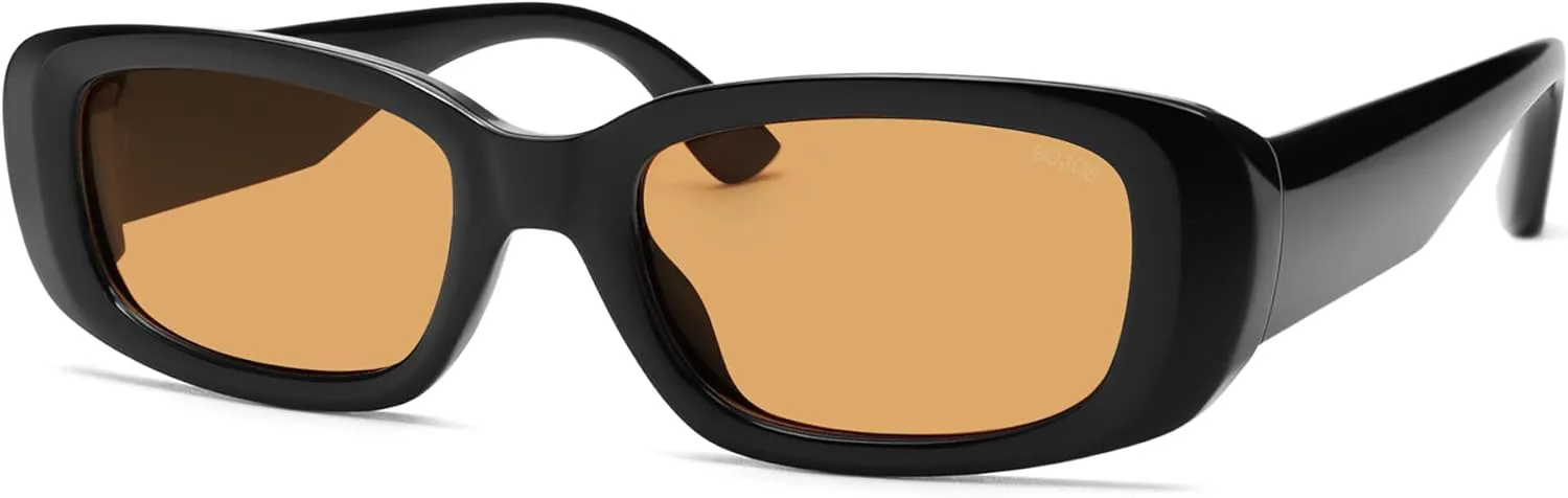 Солнцезащитные очки SOJOS Retro Rectangle Polarized Sunglasses для женщин и мужчин, в стиле Y2k 90-х, с защитой от УФ-излучения, модель SJ2375, Black/Orange
Солнцезащитные очки SOJOS Retro Rectangle Polarized Sunglasses для женщин и мужчин, в стиле Y2k 90-х, с защитой от УФ-излучения, модель SJ2375, Black/Orange