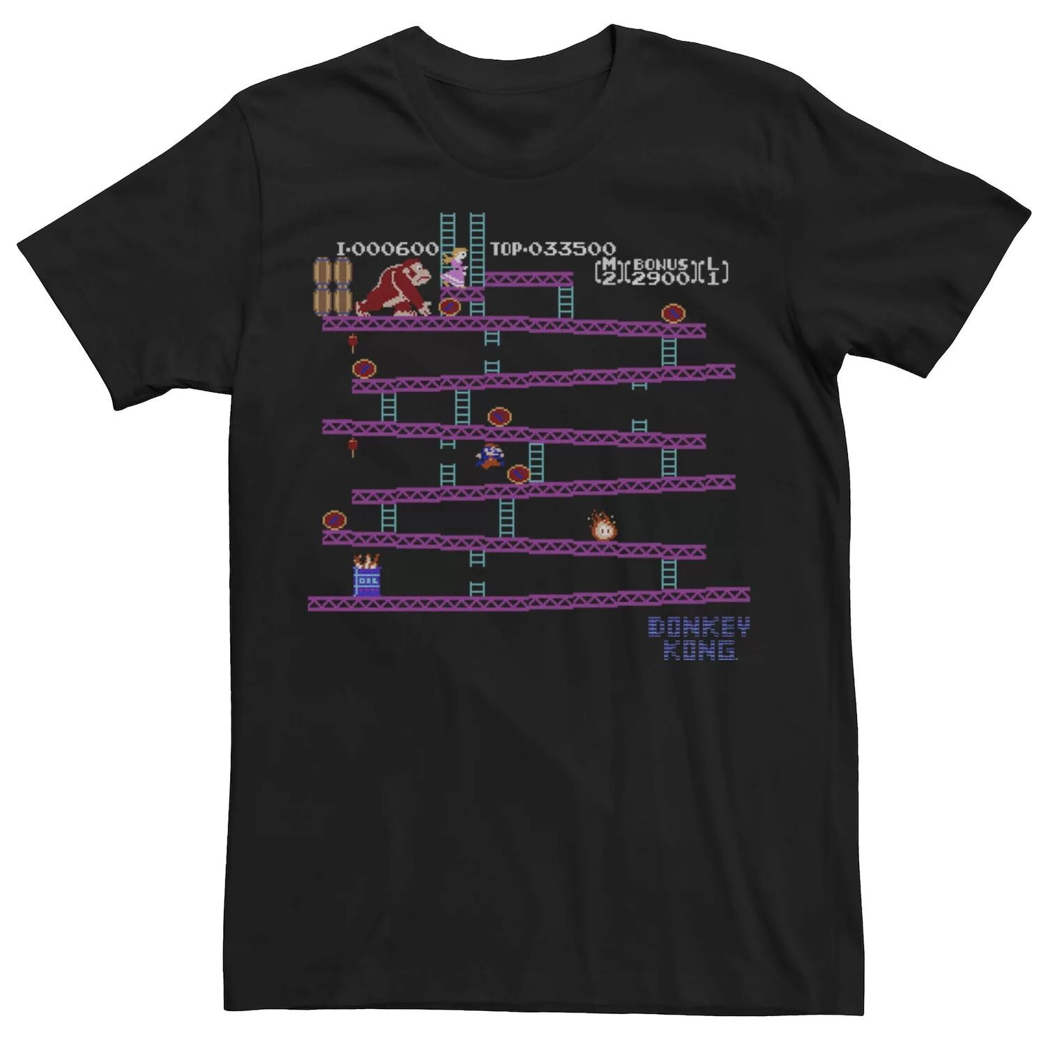 Мужская футболка Nintendo Donkey Kong с 8-битной боковой прокруткой Licensed Character
Мужская футболка Nintendo Donkey Kong с 8-битной боковой прокруткой Licensed Character