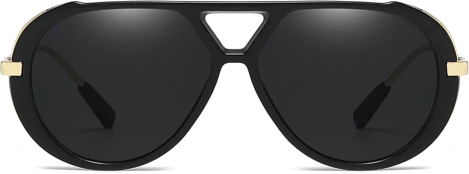 Солнцезащитные очки-авиаторы IGnaef Retro Round для женщин и мужчин - большие, не спутываются, защита от УФ-излучения UV400 IF6152, C01 Black Frame / Grey Lenses
Солнцезащитные очки-авиаторы IGnaef Retro Round для женщин и мужчин - большие, не спутываются, защита от УФ-излучения UV400 IF6152, C01 Black Frame / Grey Lenses