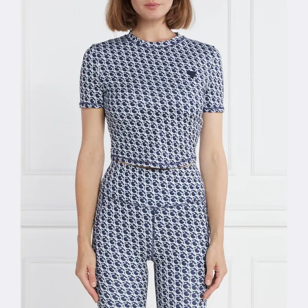 Укороченная футболка Logomania Guess, синий
Укороченная футболка Logomania Guess, синий