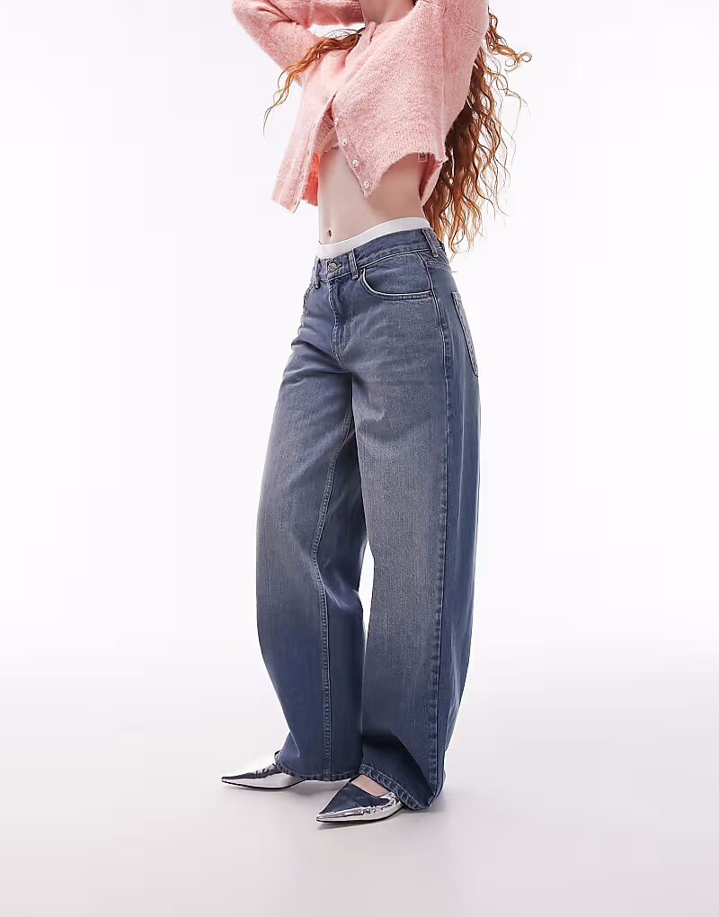 Джинсы Cinch с низкой посадкой, свободного кроя, средне-синего цвета Topshop
Джинсы Cinch с низкой посадкой, свободного кроя, средне-синего цвета Topshop