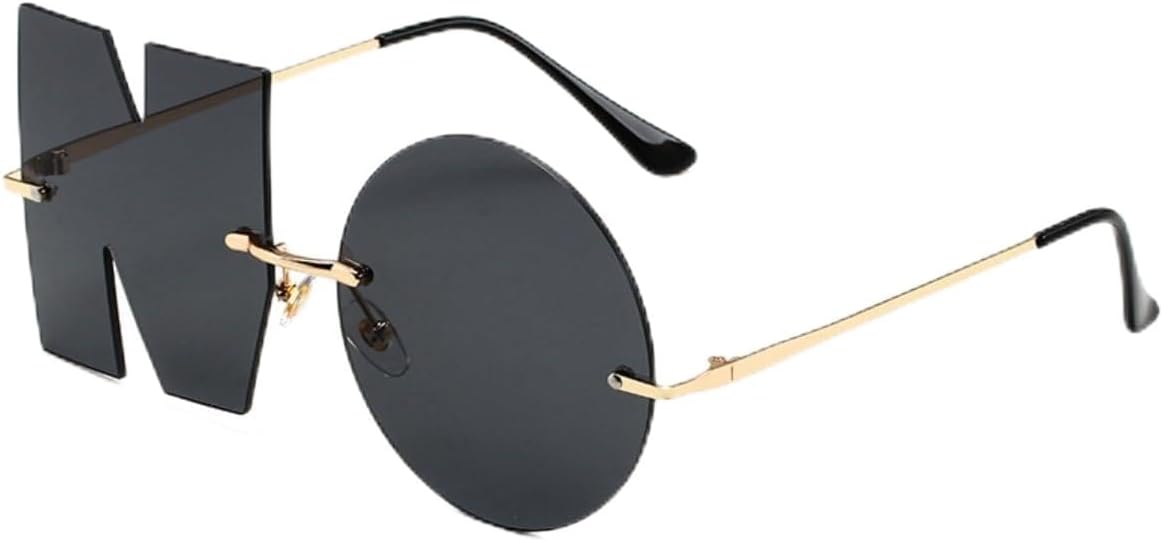 Модные солнцезащитные очки без оправы, креативный дизайн с нестандартными буквами, персонализированный аксессуар для вечеринки, для тех, кто любит оригинальный декор Generic, Black
Модные солнцезащитные очки без оправы, креативный дизайн с нестандартными буквами, персонализированный аксессуар для вечеринки, для тех, кто любит оригинальный декор Generic, Black