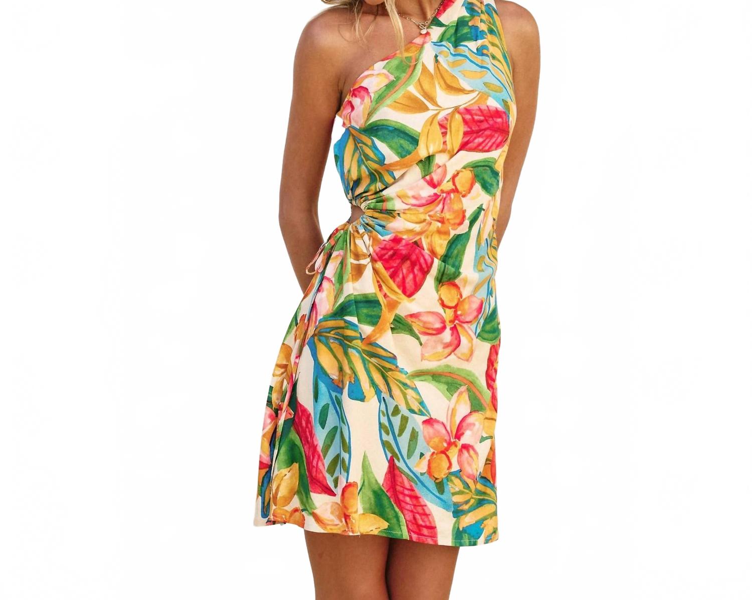 Платье Super Bloom с одним плечом и сборками мини в мультиколоре DRESS FORUM
Платье Super Bloom с одним плечом и сборками мини в мультиколоре DRESS FORUM