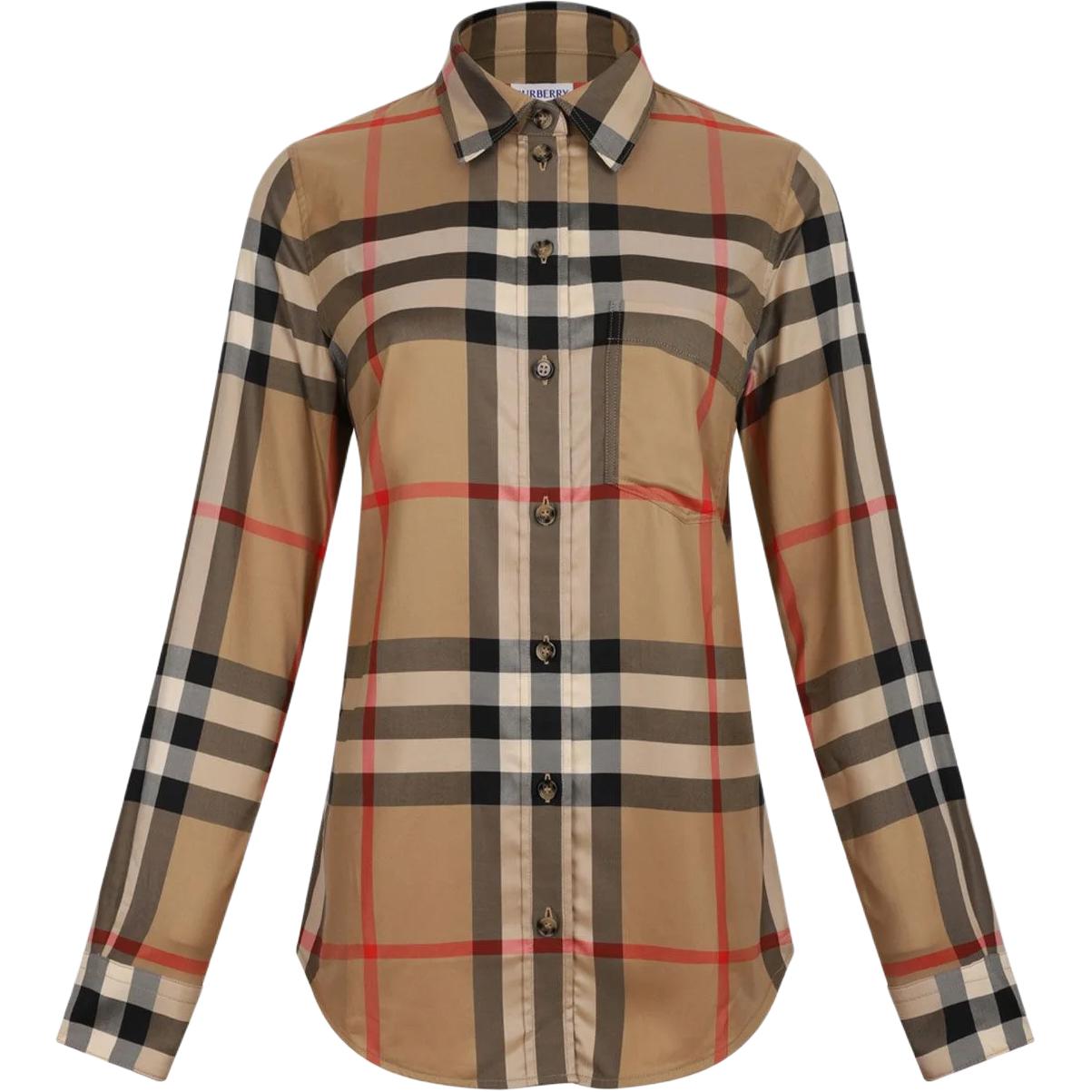 Рубашка из хлопка в клетку Burberry, коричневый
Рубашка из хлопка в клетку Burberry, коричневый