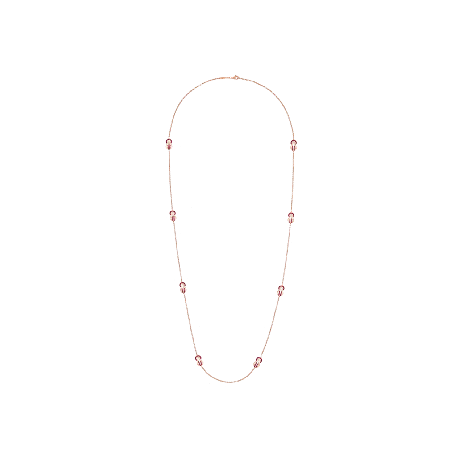 Колье Fred Long chance infinie из розового золота с бриллиантами и рубинами 
Колье Fred Long chance infinie из розового золота с бриллиантами и рубинами