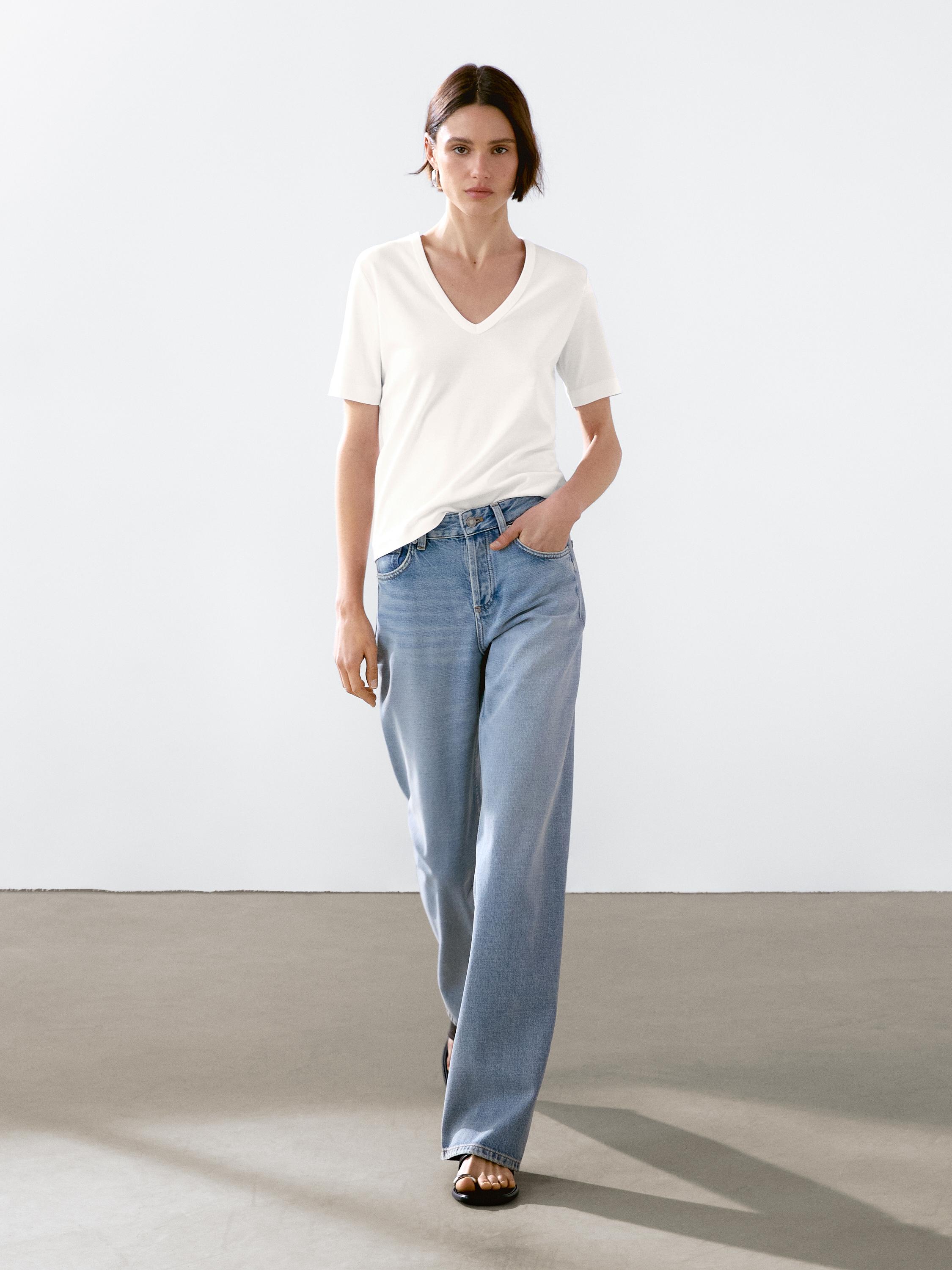 Футболка с коротким рукавом из 100% хлопка Massimo Dutti, white, Белый, Футболка с коротким рукавом из 100% хлопка Massimo Dutti, white
Футболка с коротким рукавом из 100% хлопка Massimo Dutti, white, Белый, Футболка с коротким рукавом из 100% хлопка Massimo Dutti, white