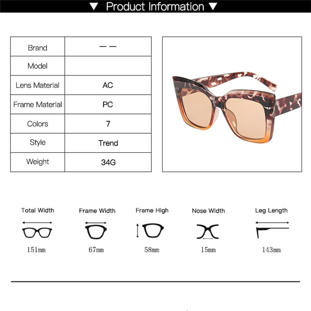 Солнцезащитные очки большого размера 2027 года для женщин и мужчин, градиентные солнцезащитные очки, очки с защитой от УФ-излучения UV400 MTZJH, White Pink
Солнцезащитные очки большого размера 2027 года для женщин и мужчин, градиентные солнцезащитные очки, очки с защитой от УФ-излучения UV400 MTZJH, White Pink