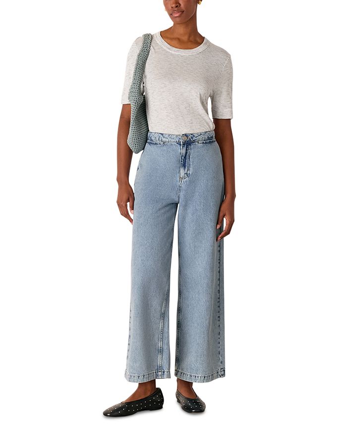 Футболка Rosa с двойной отделкой в полоску Whistles, мультиколор
Футболка Rosa с двойной отделкой в полоску Whistles, мультиколор