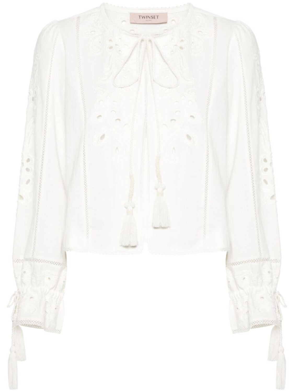 TWINSET блузка с вышивкой, нейтральный цвет
TWINSET блузка с вышивкой, нейтральный цвет