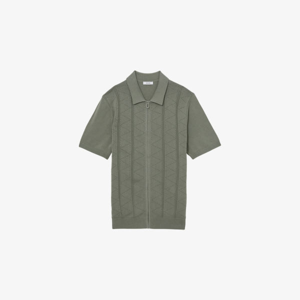 Рубашка из ажурной вязки Reiss Tay из смесовой ткани с модалом и хлопком, эвкалиптовый
Рубашка из ажурной вязки Reiss Tay из смесовой ткани с модалом и хлопком, эвкалиптовый