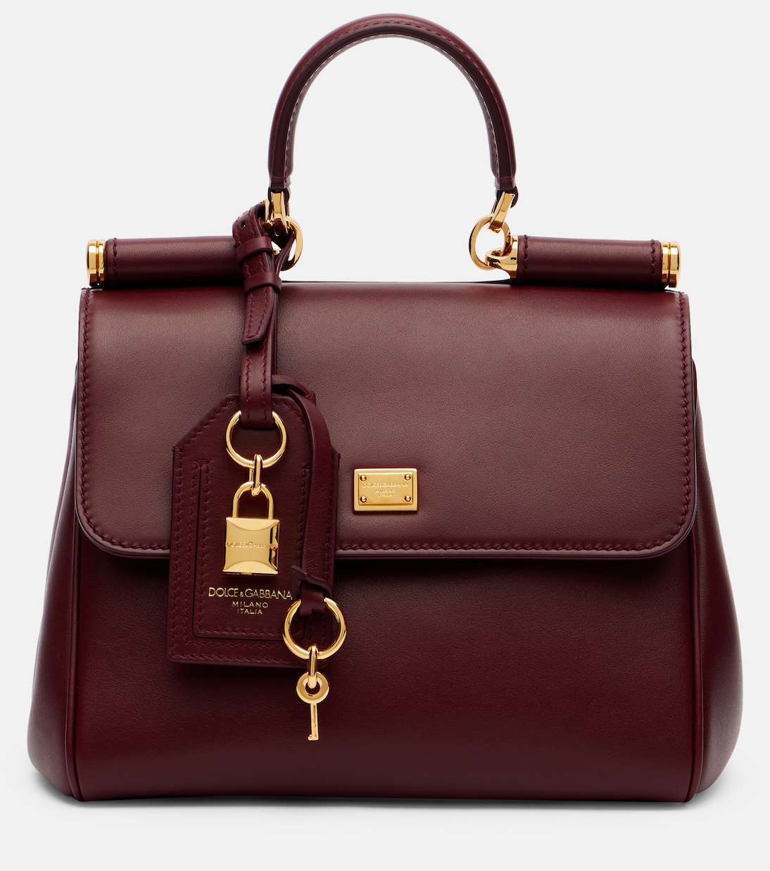 Средняя кожаная сумка-тоут Sicily Dolce&Gabbana, Bordeaux
Средняя кожаная сумка-тоут Sicily Dolce&Gabbana, Bordeaux