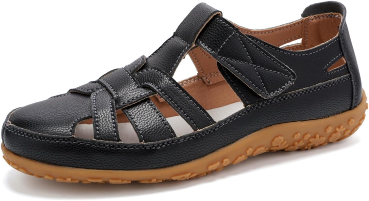 Женские летние кожаные сандалии для рыбака, повседневные мягкое дно с полостью, не скользящие с закрытым круглым носком, регулируемый крючок, сандалии для ходьбы, легкие удобные пляжные туфли Kajxz, черный
Женские летние кожаные сандалии для рыбака, повседневные мягкое дно с полостью, не скользящие с закрытым круглым носком, регулируемый крючок, сандалии для ходьбы, легкие удобные пляжные туфли Kajxz, черный