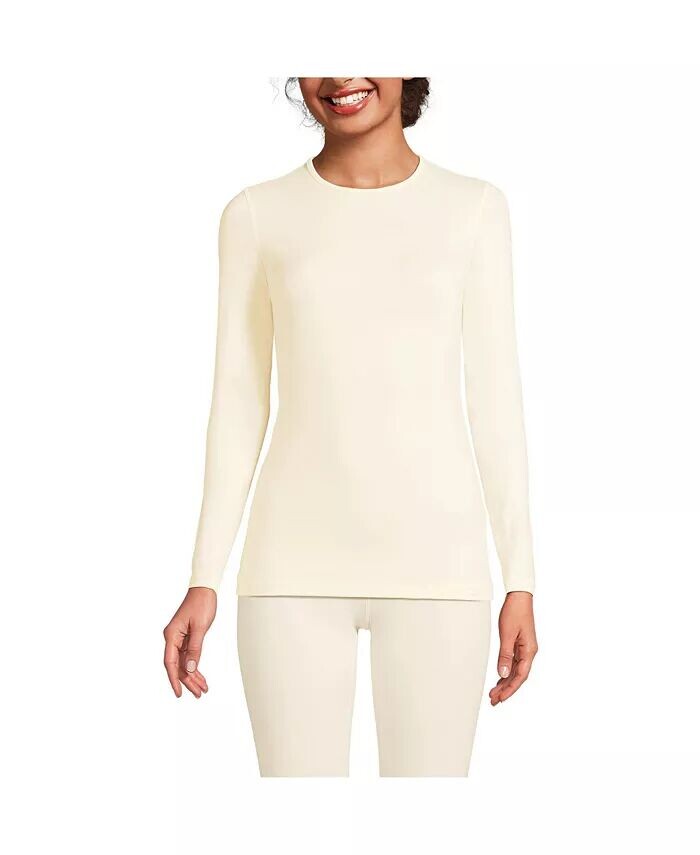 Женский базовый слой Cosy Thermaskin с круглым вырезом Lands' End, белый
Женский базовый слой Cosy Thermaskin с круглым вырезом Lands' End, белый