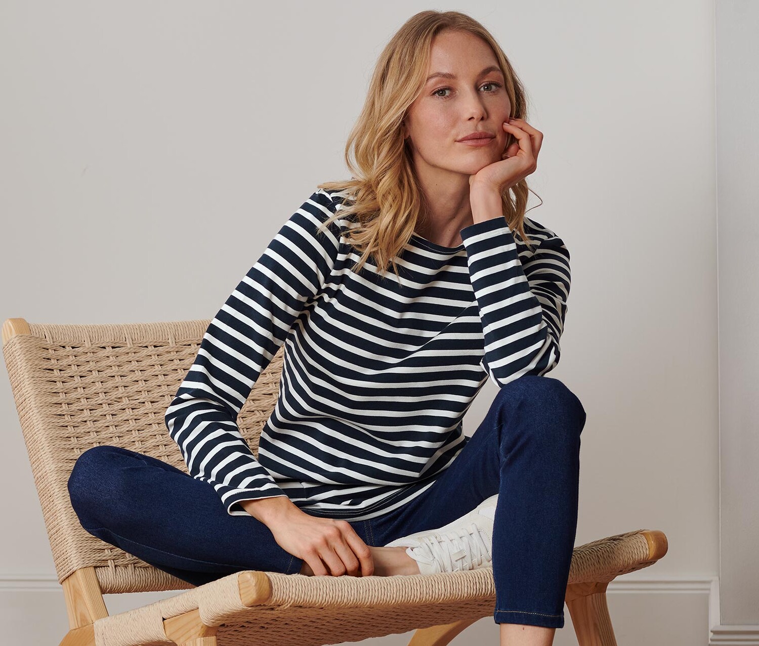 Полосатая рубашка с длинными рукавами Tchibo
Полосатая рубашка с длинными рукавами Tchibo