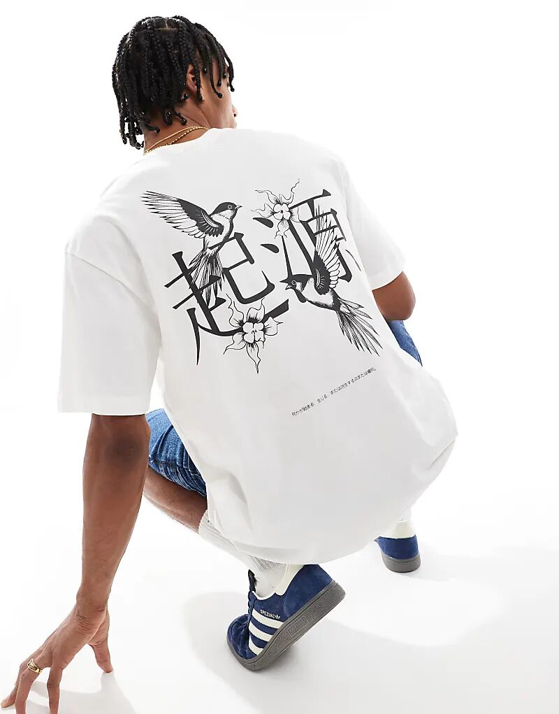 Футболка ONLY & SONS большого размера с принтом птицы на спине белого цвета, Белый, Футболка ONLY & SONS большого размера с принтом птицы на спине белого цвета
Футболка ONLY & SONS большого размера с принтом птицы на спине белого цвета, Белый, Футболка ONLY & SONS большого размера с принтом птицы на спине белого цвета