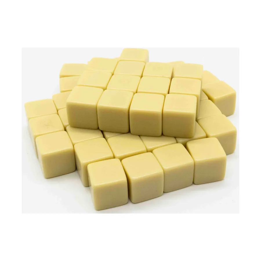 d6 16 мм, чистый цвет слоновой кости (50), Dice - Blank Dice 
d6 16 мм, чистый цвет слоновой кости (50), Dice - Blank Dice