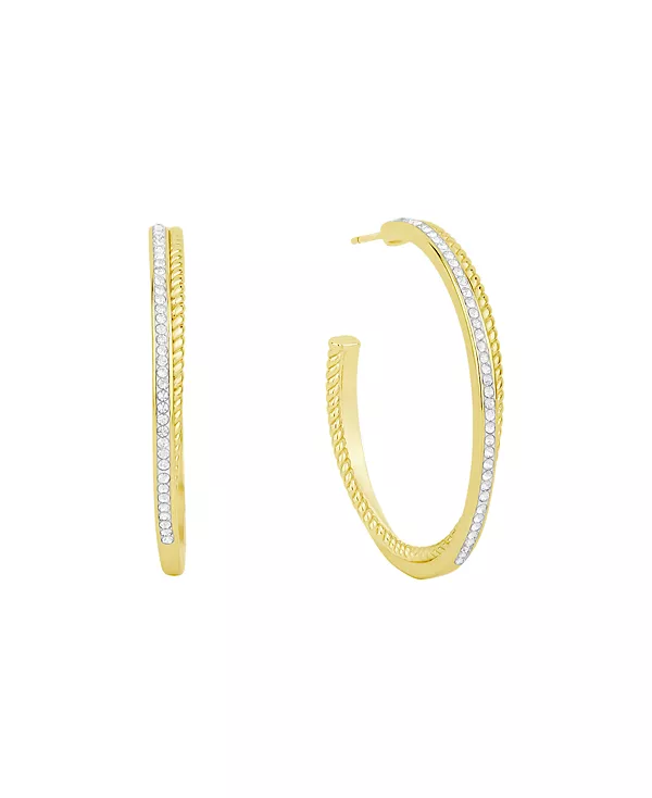 Серьги-Кольца с кристаллами витой веревки And Now This, gold
Серьги-Кольца с кристаллами витой веревки And Now This, gold