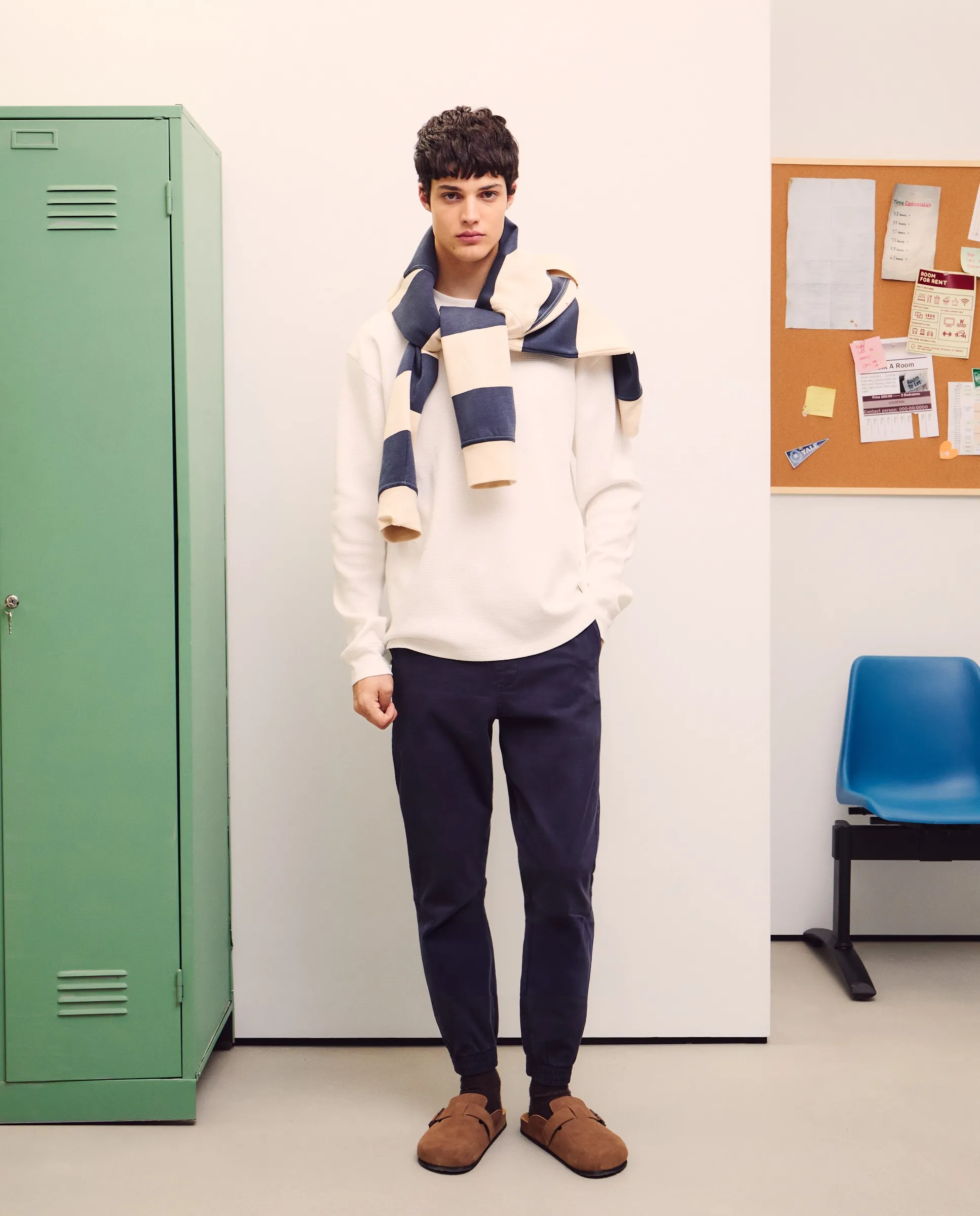 Мужские брюки чинос с резинкой внизу Green Coast, темно-синий 
Мужские брюки чинос с резинкой внизу Green Coast, темно-синий