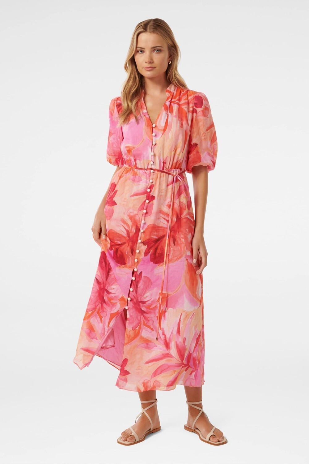 Платье миди Loren с пышными рукавами Forever New, розовый
Платье миди Loren с пышными рукавами Forever New, розовый