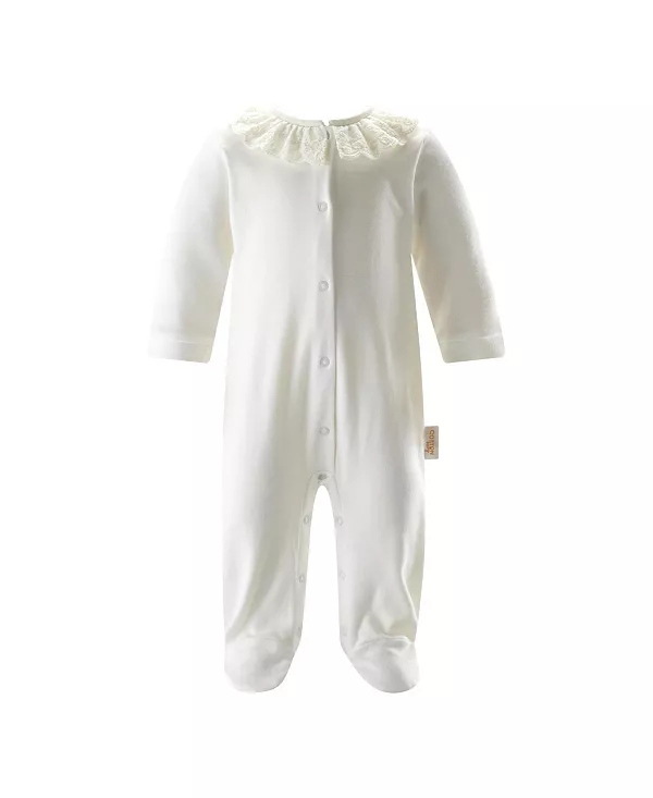 Детский комбинезончик с вышитым воротником для девочек. Rachel Riley, белый
Детский комбинезончик с вышитым воротником для девочек. Rachel Riley, белый