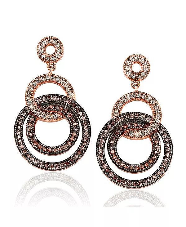 Серьги-Подвески Suzy Levian из стерлингового серебра с кубическим цирконием в форме петли и круга Suzy Levian New York, brown
Серьги-Подвески Suzy Levian из стерлингового серебра с кубическим цирконием в форме петли и круга Suzy Levian New York, brown