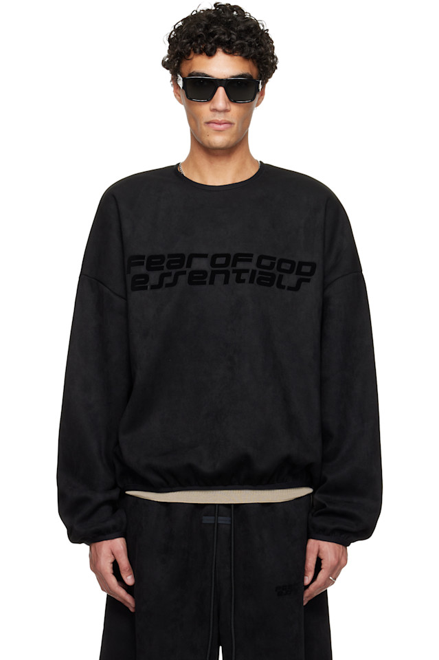 Fear Of God Essentials Черная праздничная современная толстовка с круглым вырезом из искусственной замши
Fear Of God Essentials Черная праздничная современная толстовка с круглым вырезом из искусственной замши