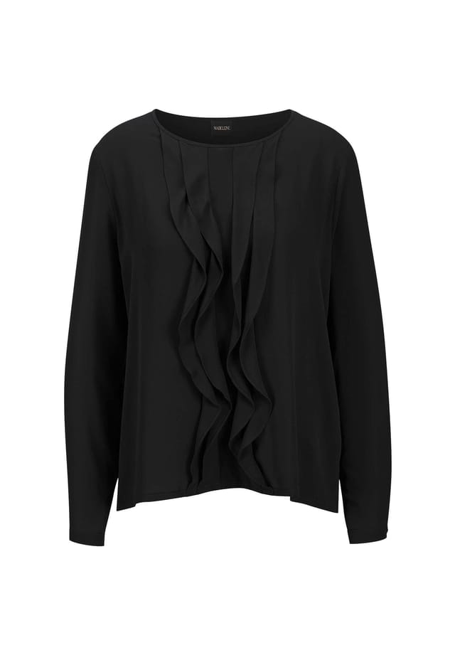 Легкая блузка с круглым вырезом. Madeleine, черный
Легкая блузка с круглым вырезом. Madeleine, черный