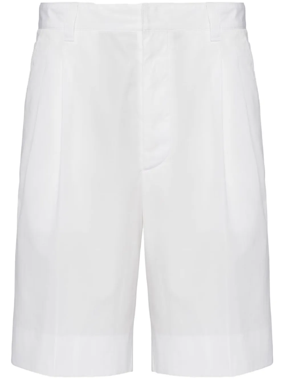 Поплиновые шорты с нашивкой-логотипом Prada, белый
Поплиновые шорты с нашивкой-логотипом Prada, белый