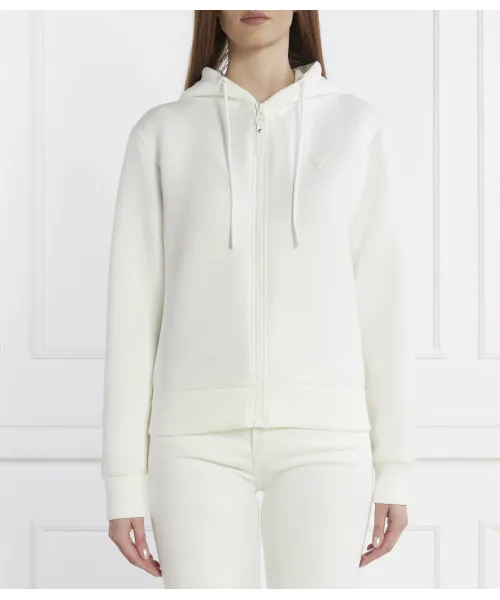 Толстовка Allie Scuba с капюшоном на молнии Regular fit Guess Active, белый 
Толстовка Allie Scuba с капюшоном на молнии Regular fit Guess Active, белый