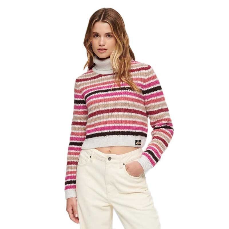 Свитер Superdry Stripe Crop Roll Neck, разноцветный
Свитер Superdry Stripe Crop Roll Neck, разноцветный