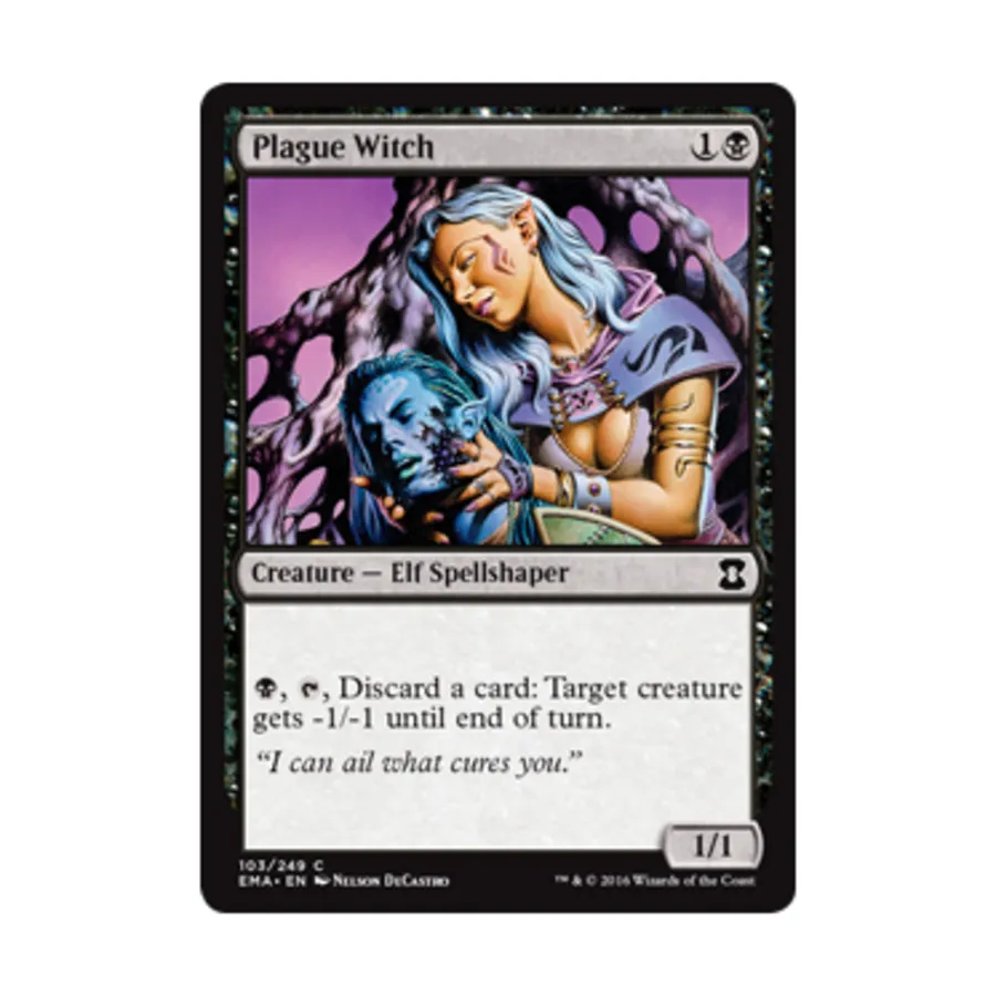 CCG Чумная ведьма (С) (фольга), MTG - Eternal Masters
CCG Чумная ведьма (С) (фольга), MTG - Eternal Masters