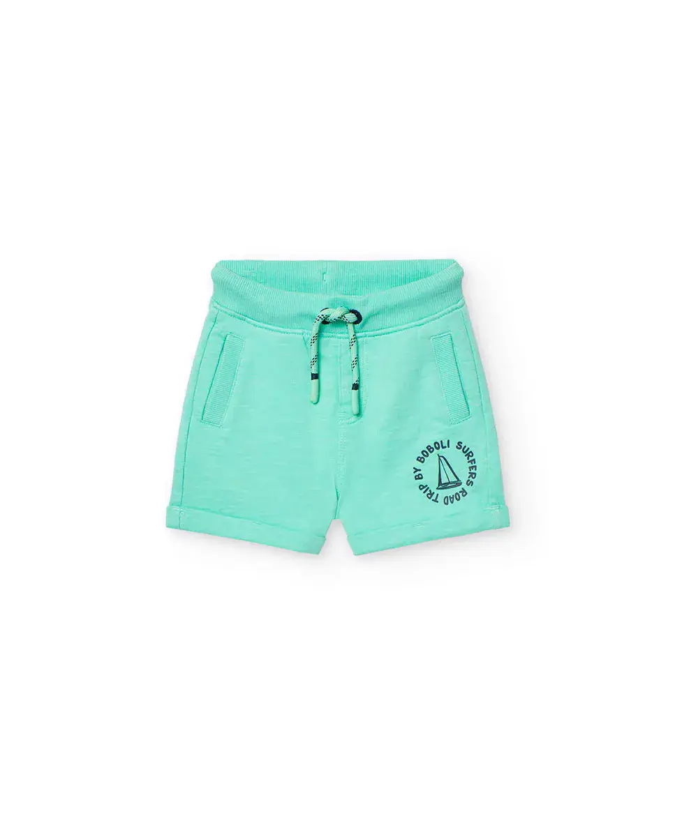 Бермуды для мальчика из гладкого хлопка Boboli, светло-зеленый
Бермуды для мальчика из гладкого хлопка Boboli, светло-зеленый
