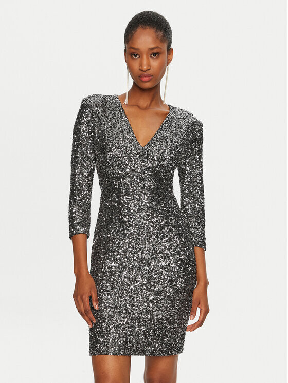 Коктейльное платье стандартного кроя Rinascimento, серебряный
Коктейльное платье стандартного кроя Rinascimento, серебряный