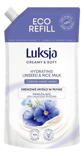 Жидкое сливочное мыло «Льняное и рисовое молоко» - запас 400 мл Luksja, Creamy & Soft Moisturizing
Жидкое сливочное мыло «Льняное и рисовое молоко» - запас 400 мл Luksja, Creamy & Soft Moisturizing