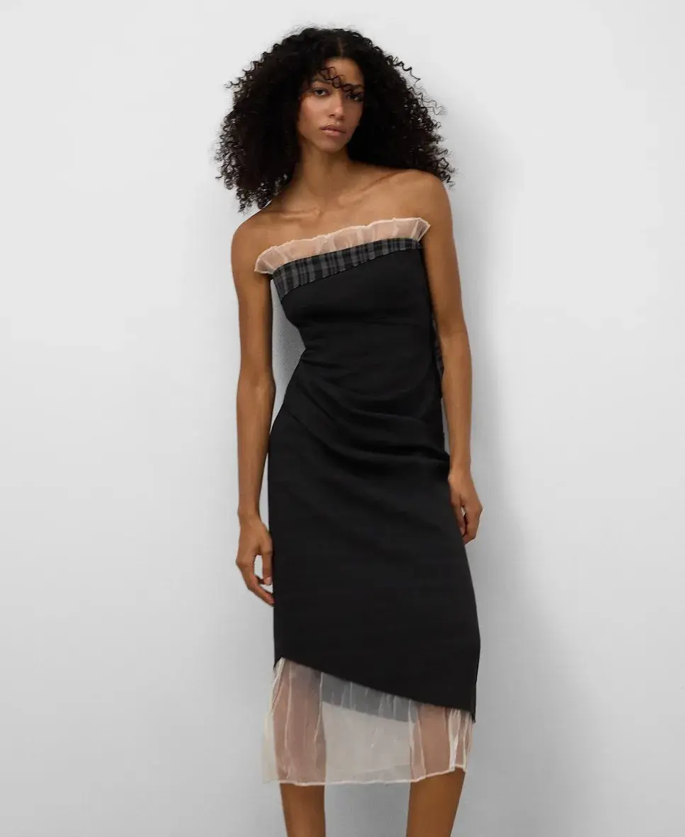 Комбинированное платье-футляр Adolfo Dominguez, серый
Комбинированное платье-футляр Adolfo Dominguez, серый