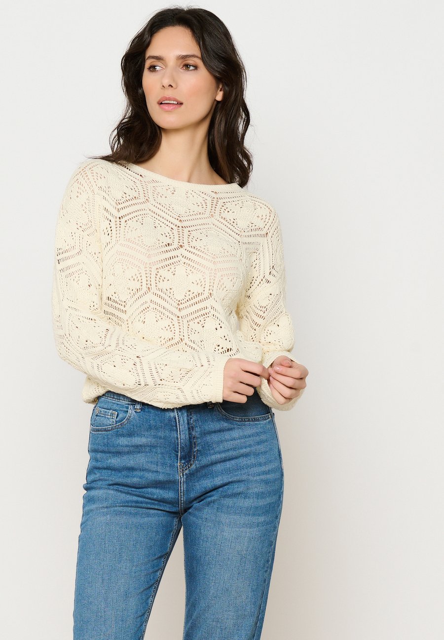 Джемпер LolaLiza WITH BOAT NECK, Vanilla White/Beige
Джемпер LolaLiza WITH BOAT NECK, Vanilla White/Beige