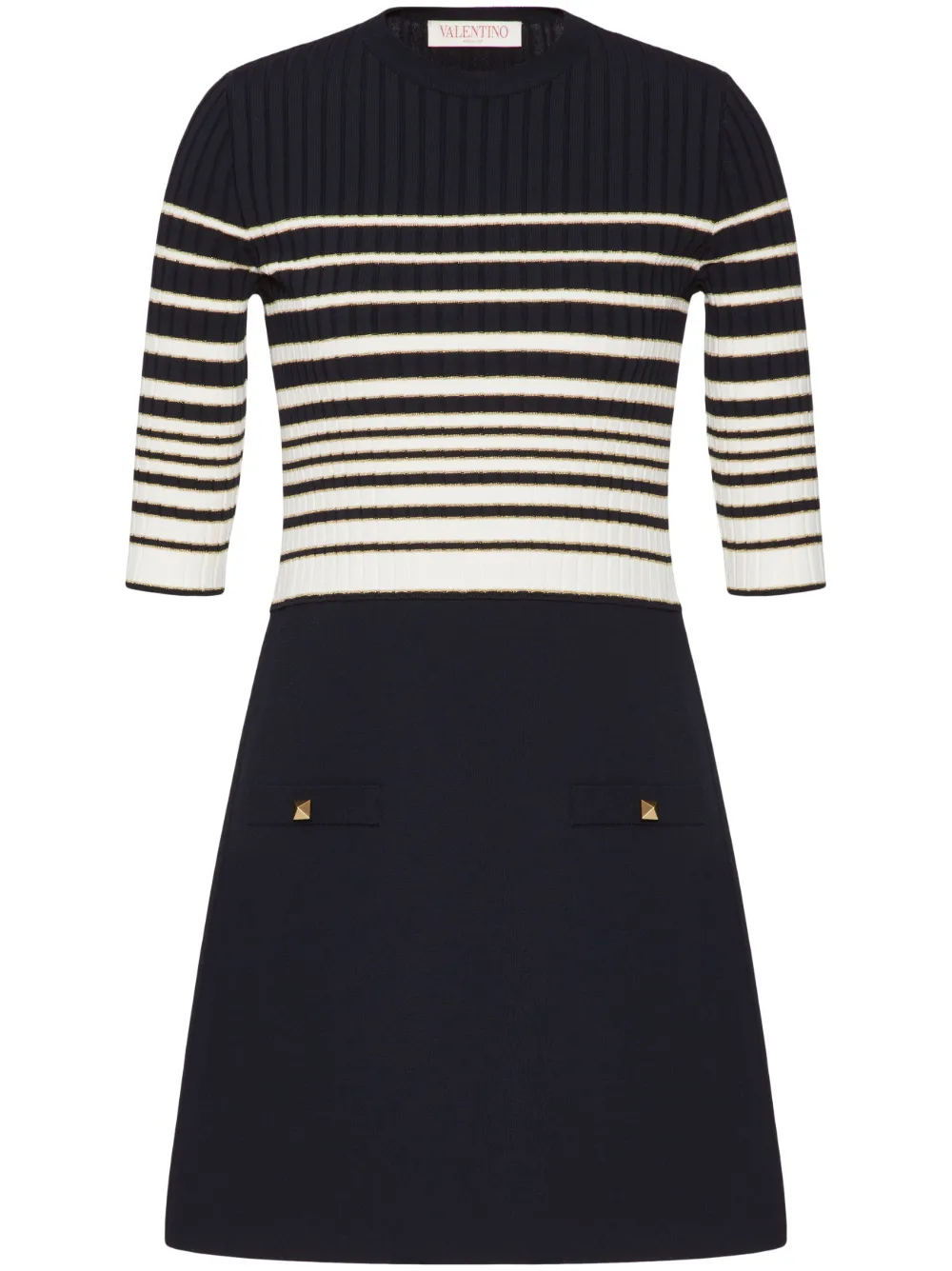 Полосатое платье мини с люрексом VALENTINO GARAVANI, синий
Полосатое платье мини с люрексом VALENTINO GARAVANI, синий