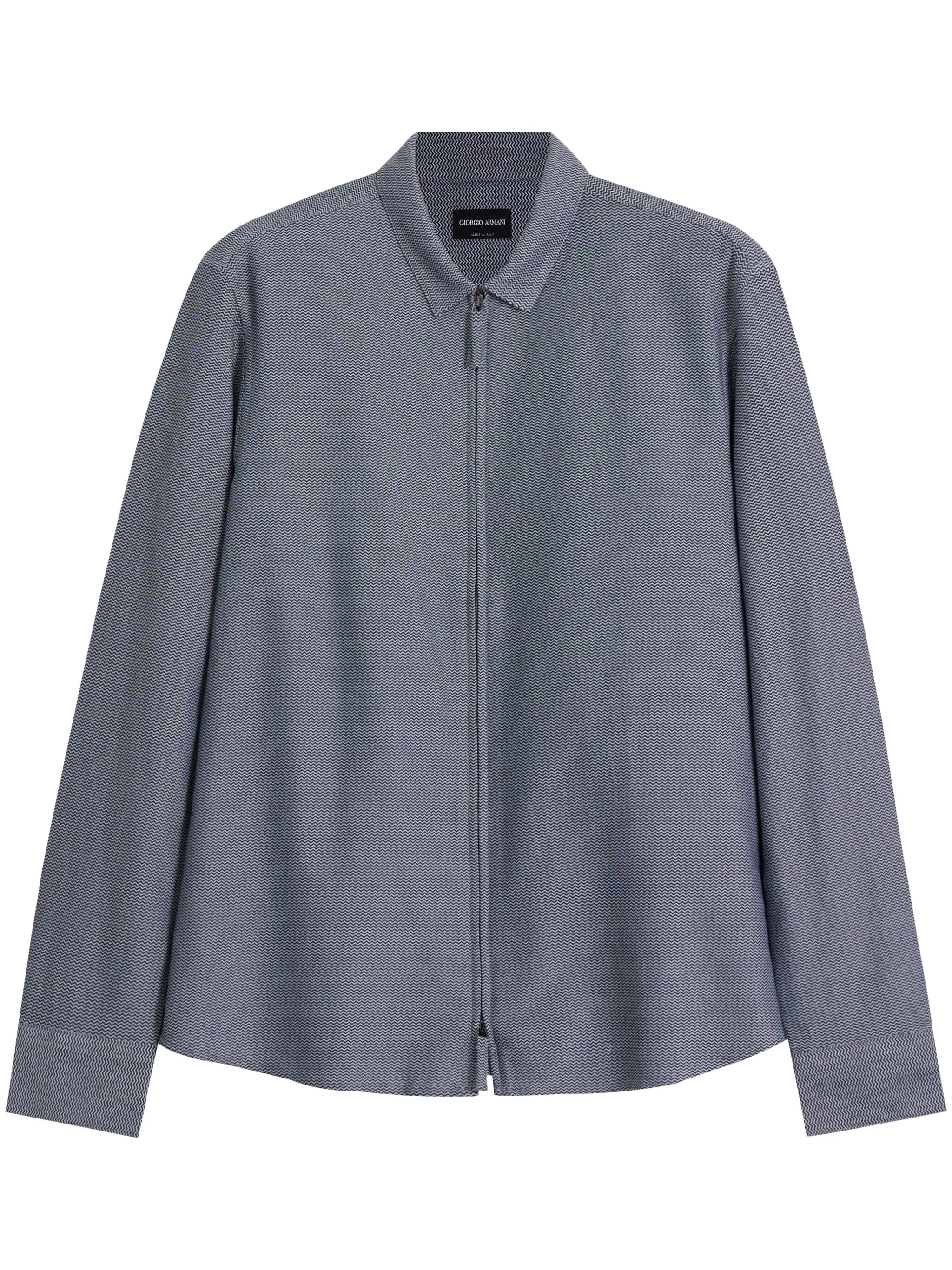 Рубашка с узором шеврон Giorgio Armani, серый
Рубашка с узором шеврон Giorgio Armani, серый
