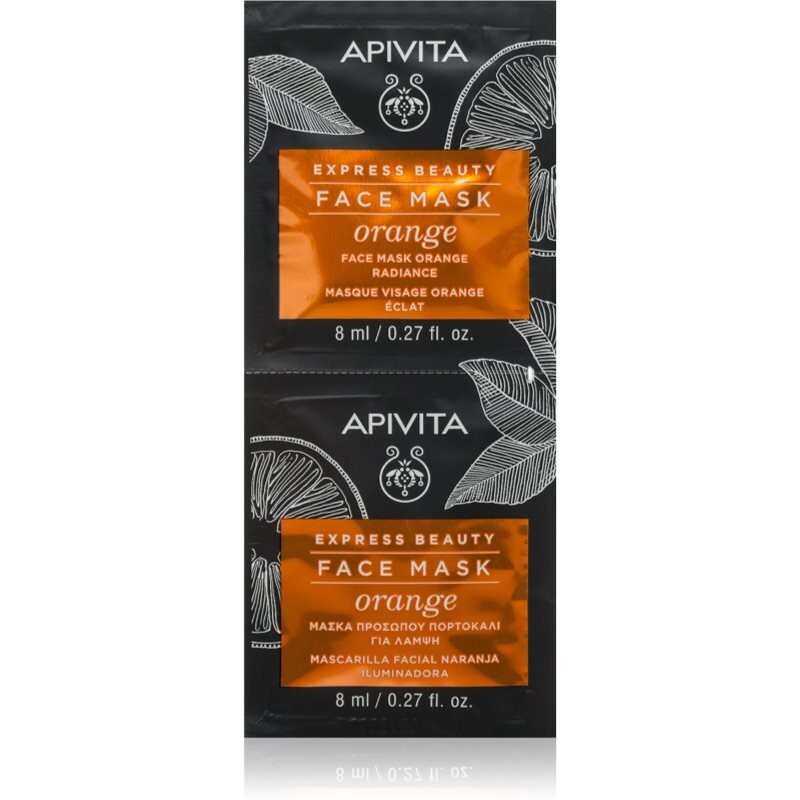 Apivita Express Beauty Осветляющая маска для лица Orange 2x8 мл
Apivita Express Beauty Осветляющая маска для лица Orange 2x8 мл