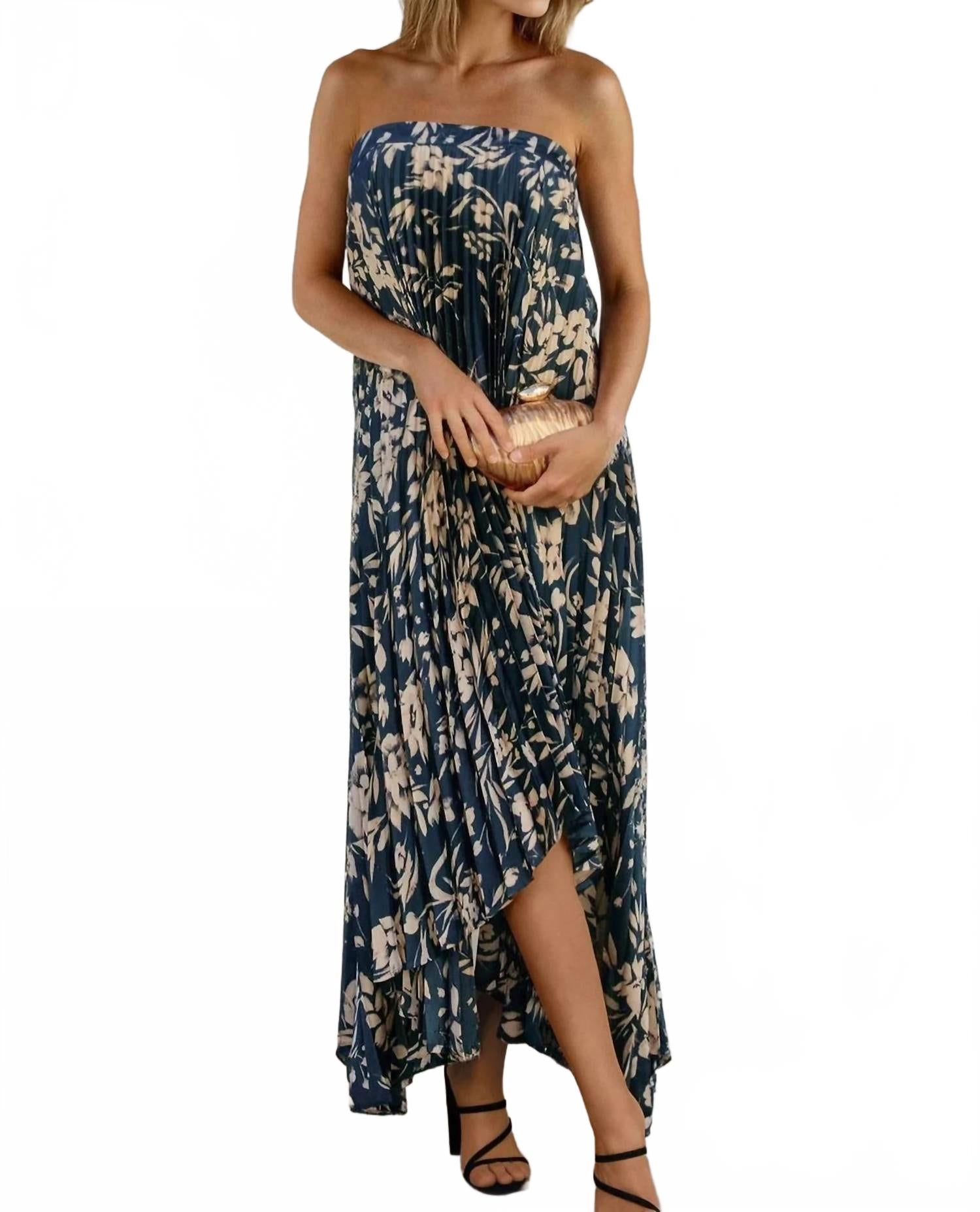 DRESS FORUM Асимметричное длинное платье с цветочным принтом от Yaneth, темно-бирюзового цвета
DRESS FORUM Асимметричное длинное платье с цветочным принтом от Yaneth, темно-бирюзового цвета