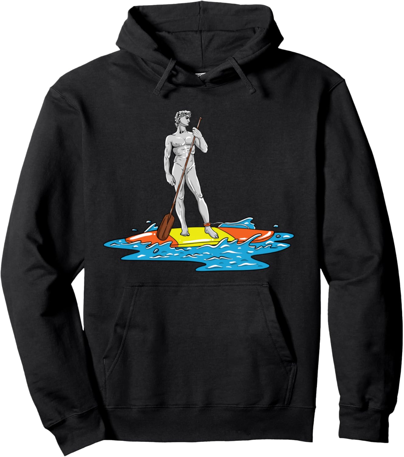 Дизайн для любителей сапсерфинга - Толстовка с изображением греческой статуи Sup Design, черный
Дизайн для любителей сапсерфинга - Толстовка с изображением греческой статуи Sup Design, черный